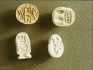 4. Four scarabs and a seal