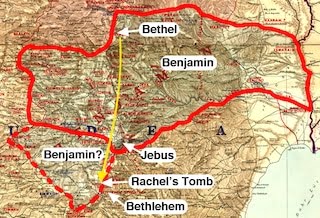 4. territory of Benjamin
