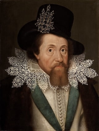 3. King James I painting by John de Critz 1606.