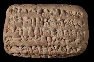 3 Clay cuneiform tablet