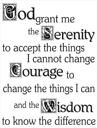 12 Serenity Prayer