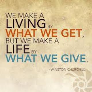 0 What we give