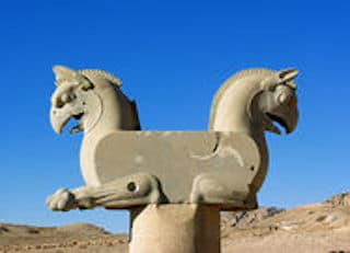 8 Achaemenid griffin at Persepolis.
