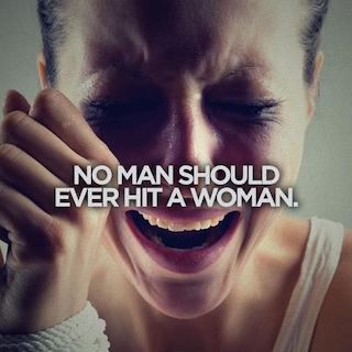 1 No Man Should Hitt a Woman