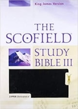 6. Holy Bible King James Version The Scofield Study Bible III Duradera Zipper Black
